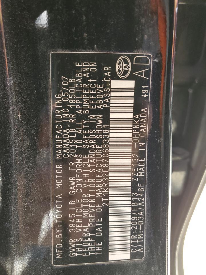 2007 TOYOTA COROLLA