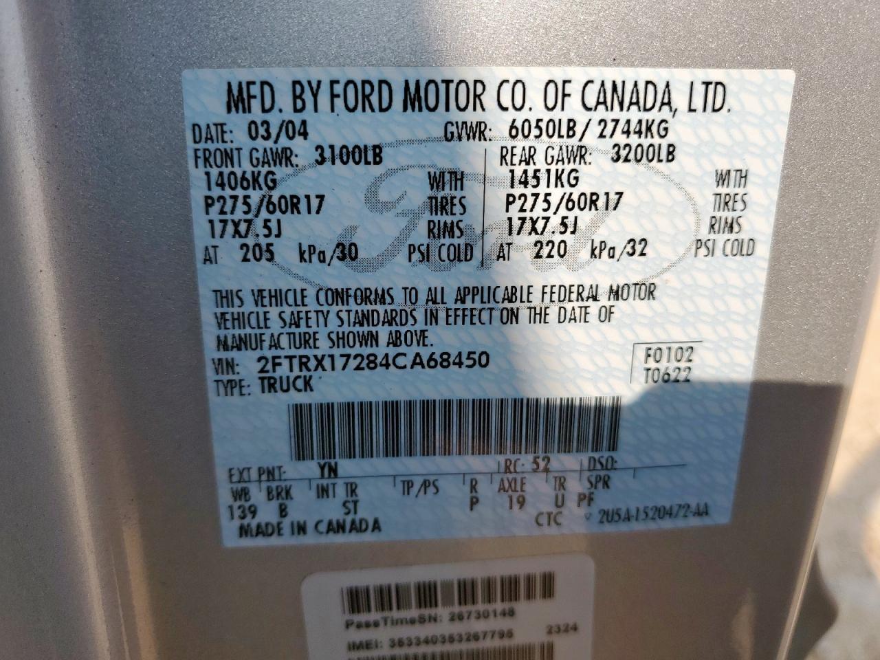 2004 FORD F-150