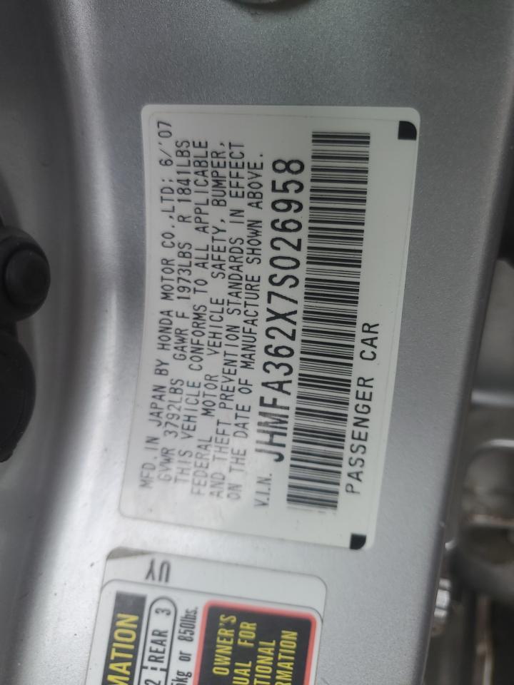 2007 HONDA CIVIC