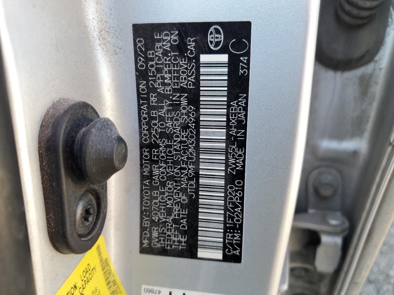 2021 TOYOTA PRIUS