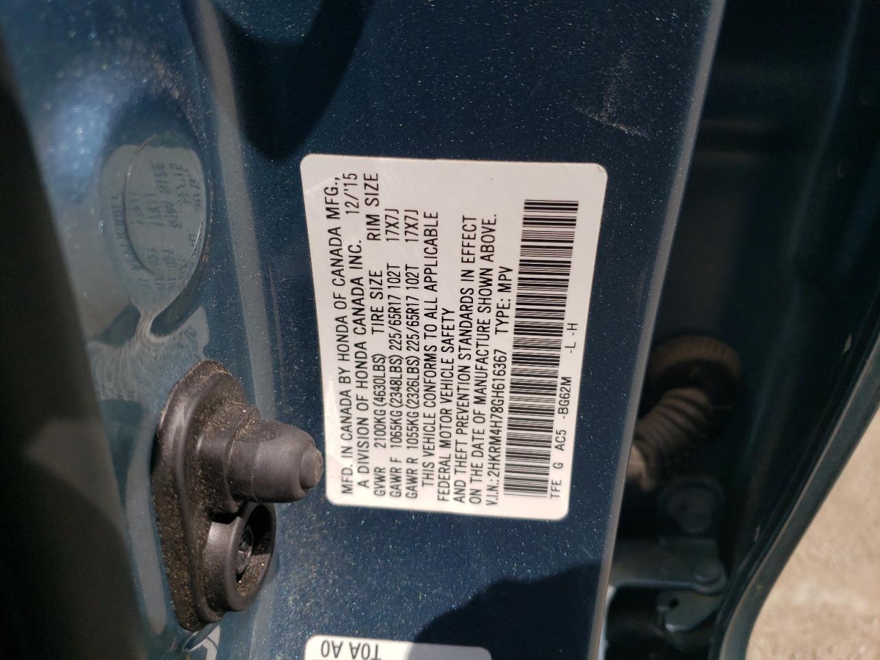 2016 HONDA CR-V