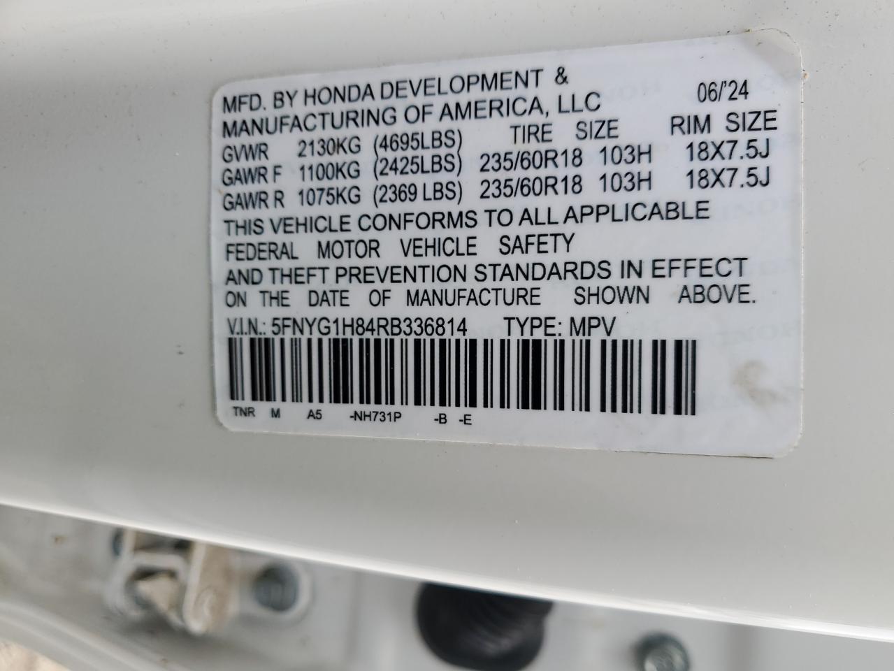 2024 HONDA PILOT