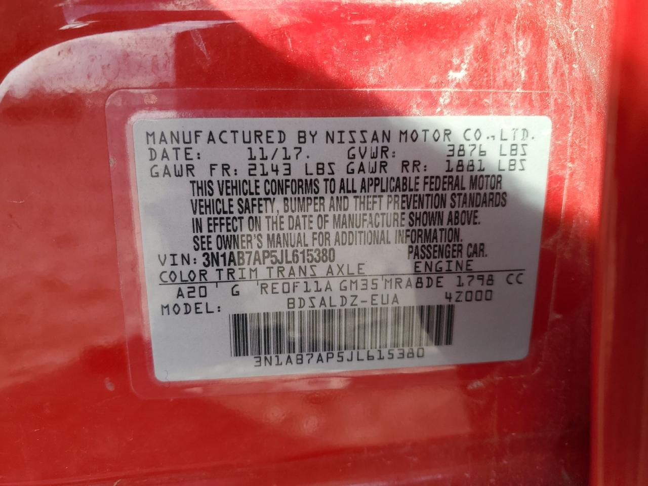 2018 NISSAN SENTRA