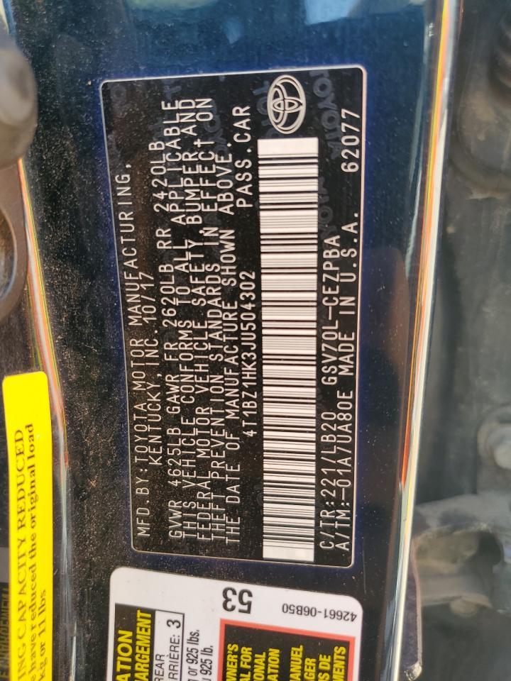 2018 TOYOTA CAMRY