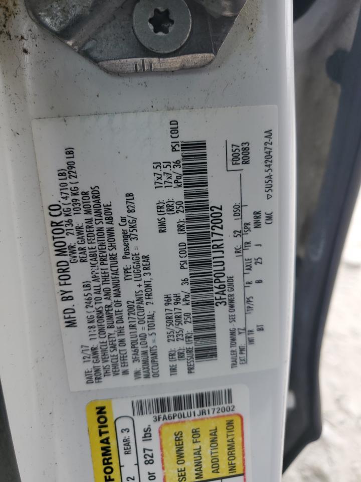 2018 FORD FUSION