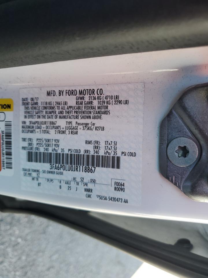 2018 FORD FUSION