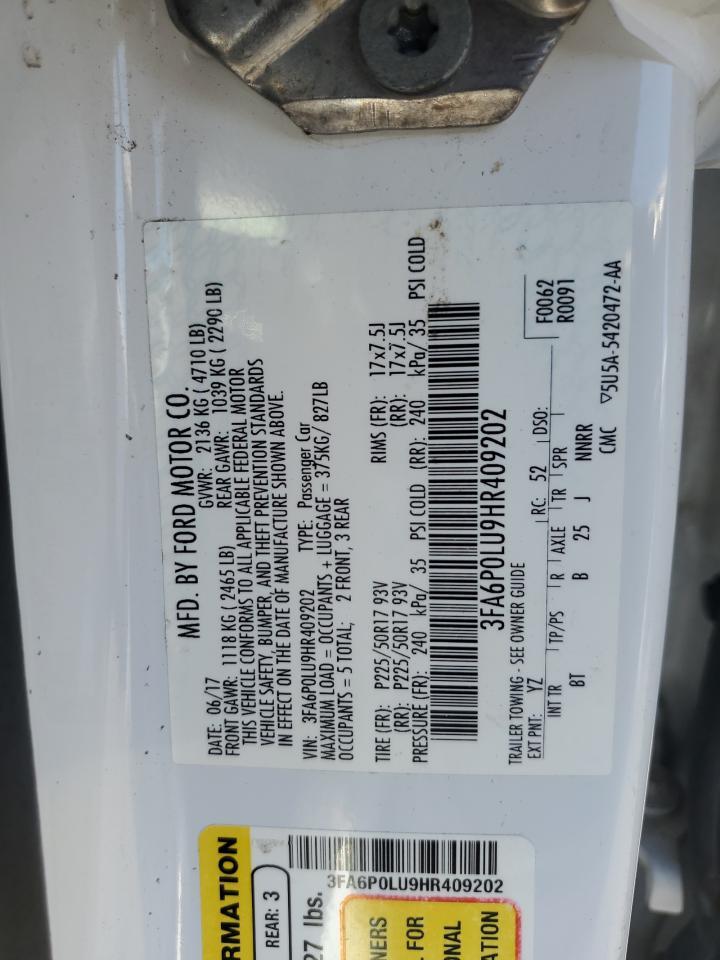 2017 FORD FUSION