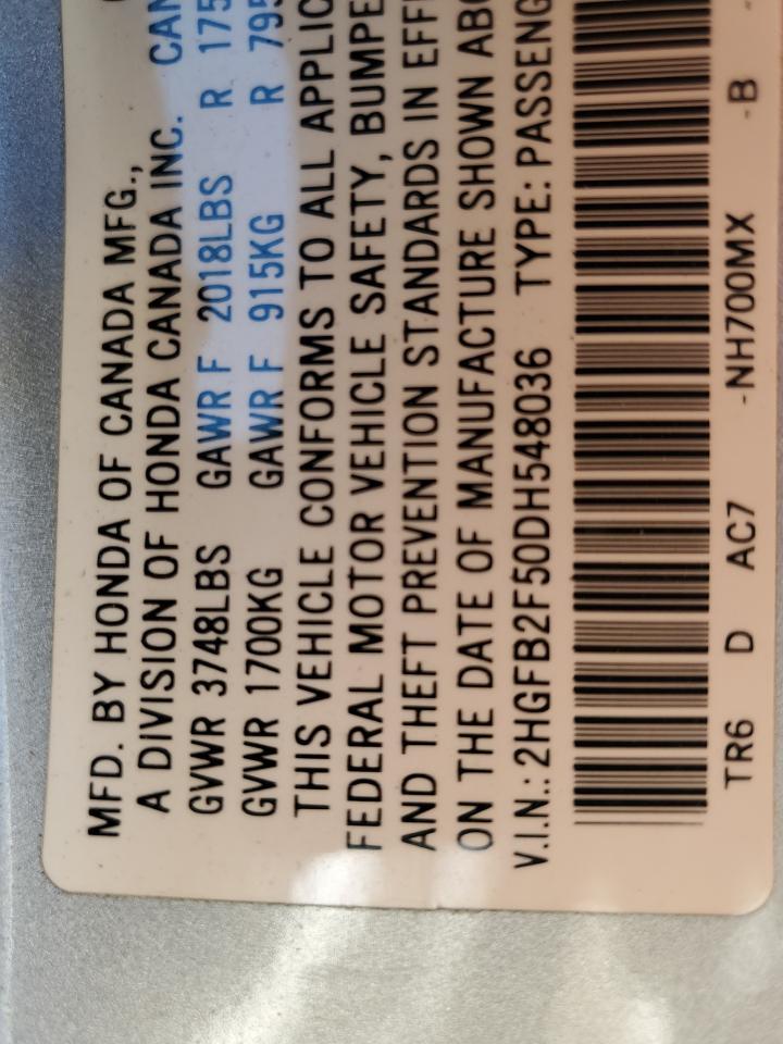 2013 HONDA CIVIC