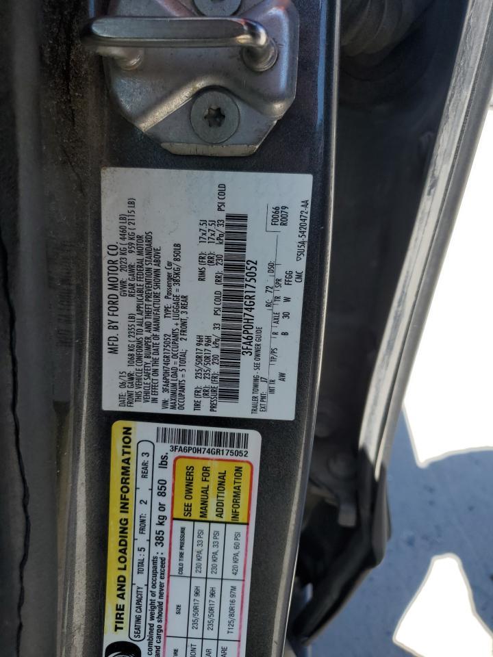 2016 FORD FUSION