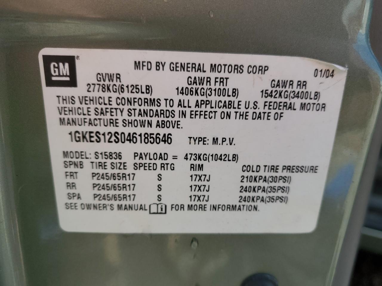 2004 GMC Envoy