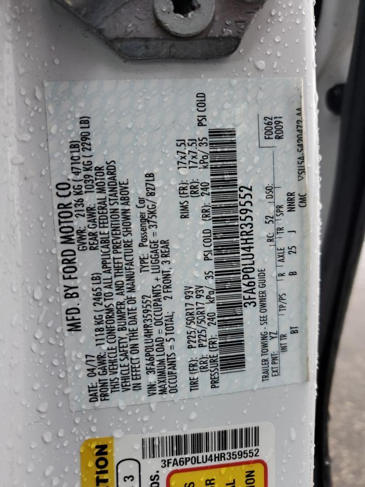 2017 FORD FUSION
