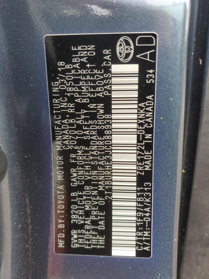 2018 TOYOTA COROLLA