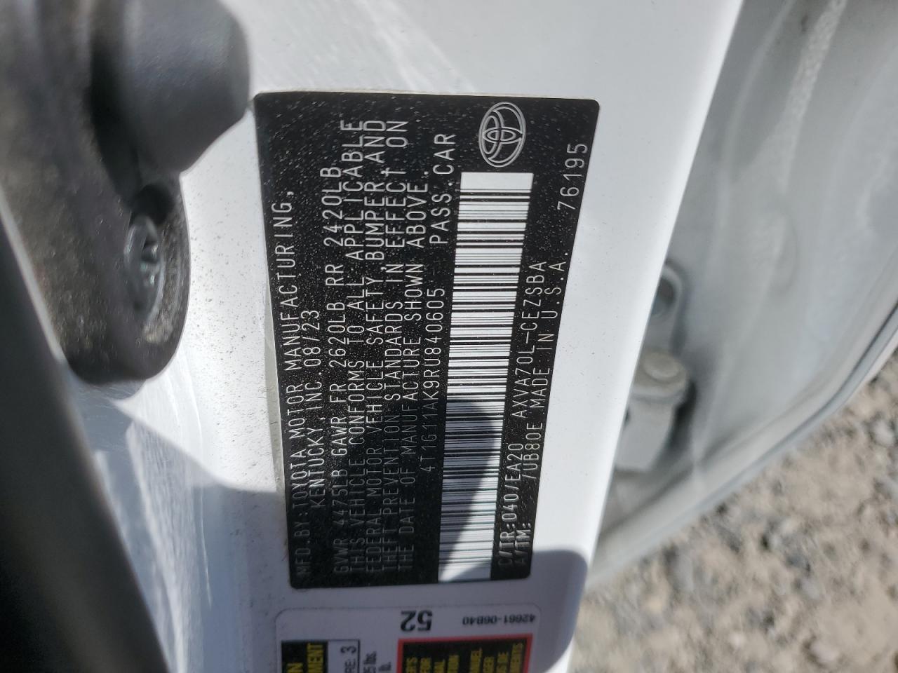 2024 TOYOTA CAMRY