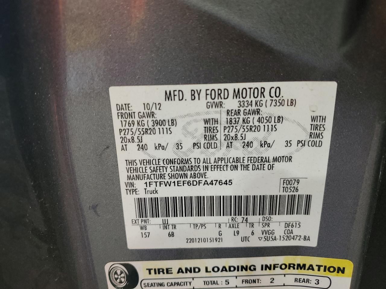2013 FORD F-150
