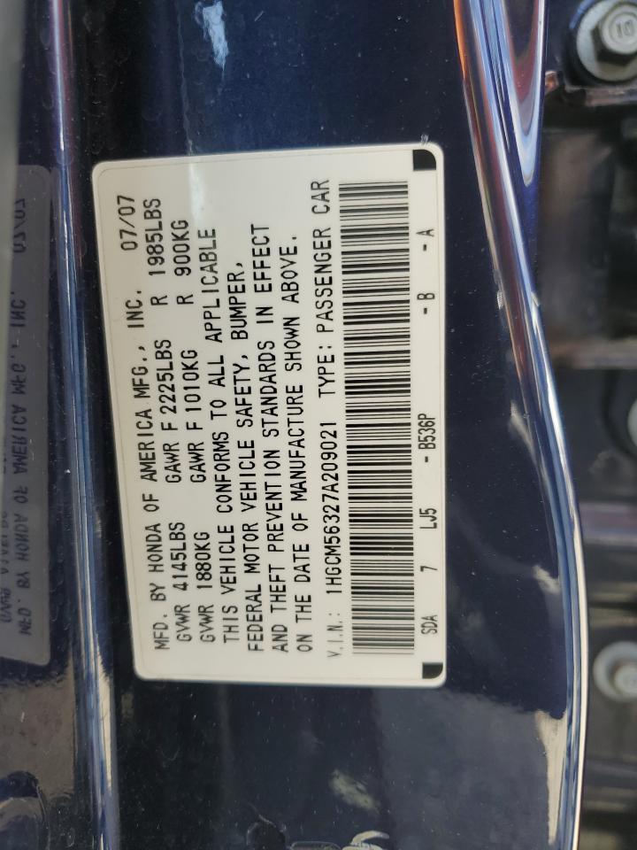 2007 HONDA ACCORD