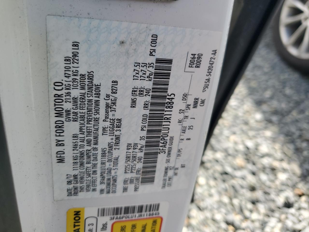 2018 FORD FUSION