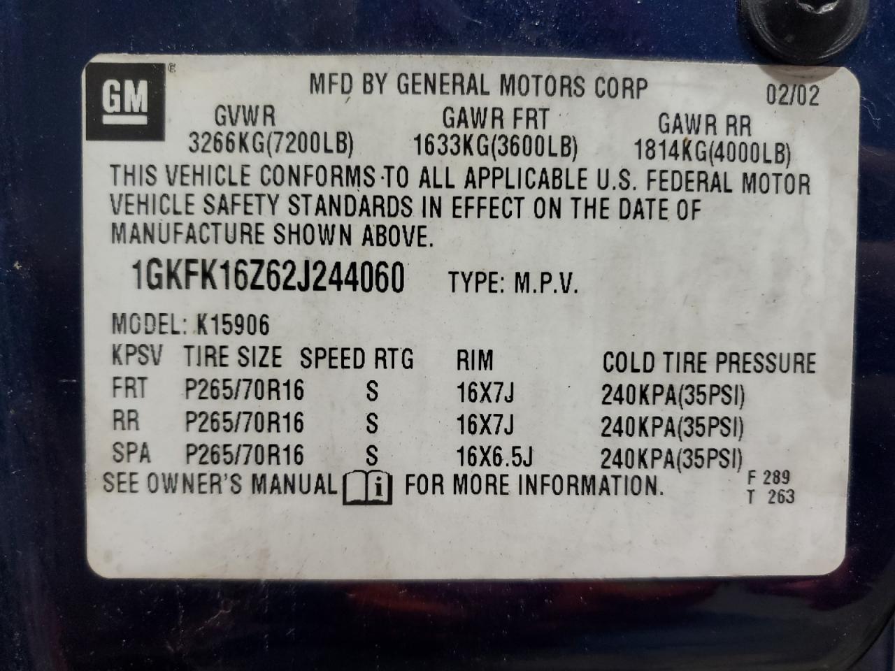 2002 GMC Yukon