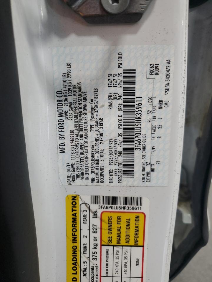 2017 FORD FUSION