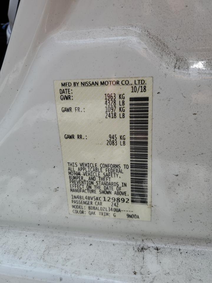 2019 NISSAN ALTIMA