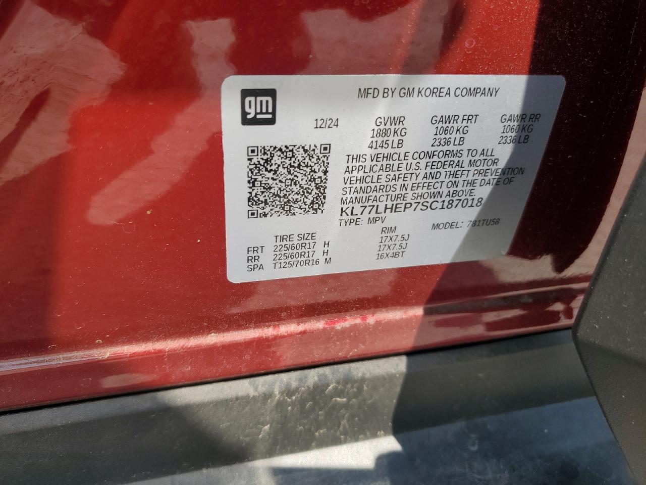 2025 CHEVROLET TRAX