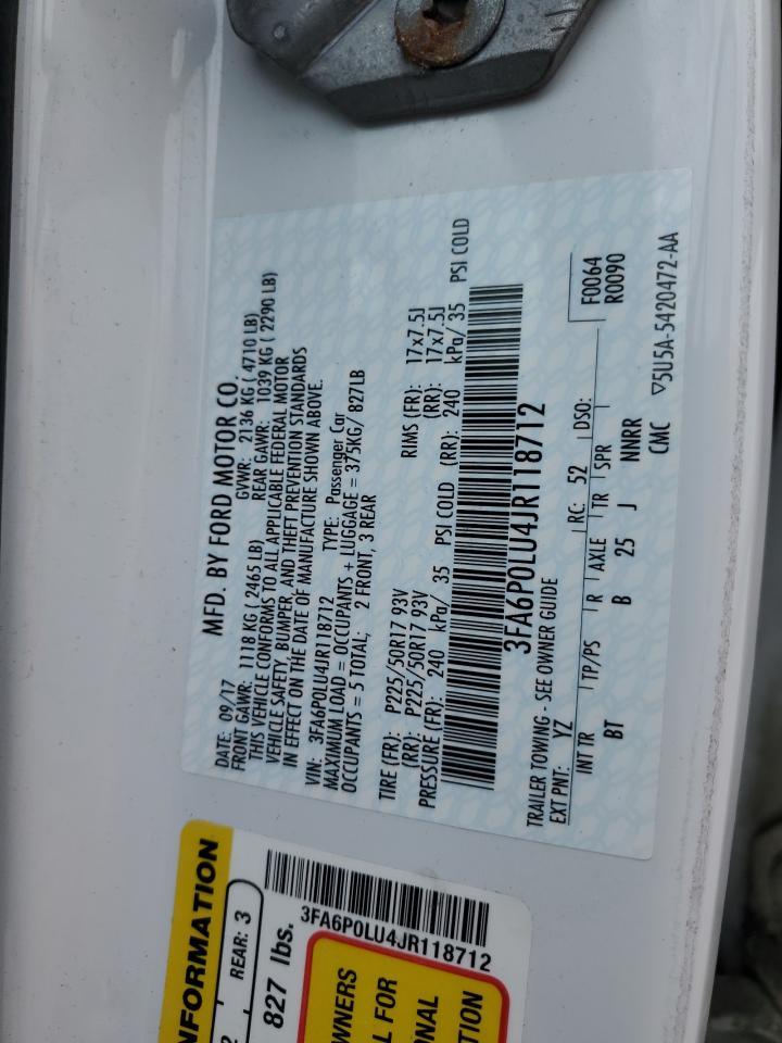 2018 FORD FUSION