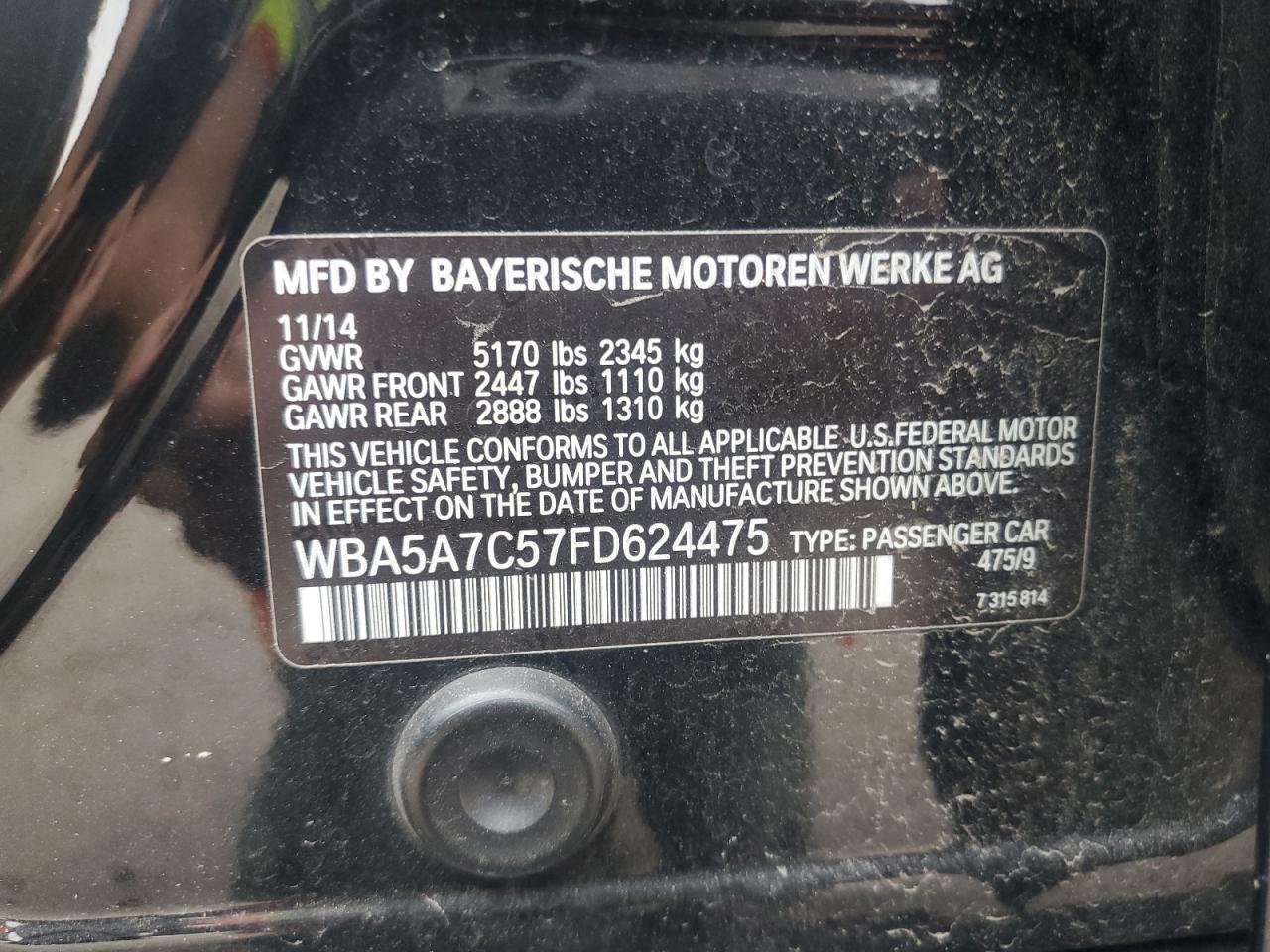 2015 BMW 5 series