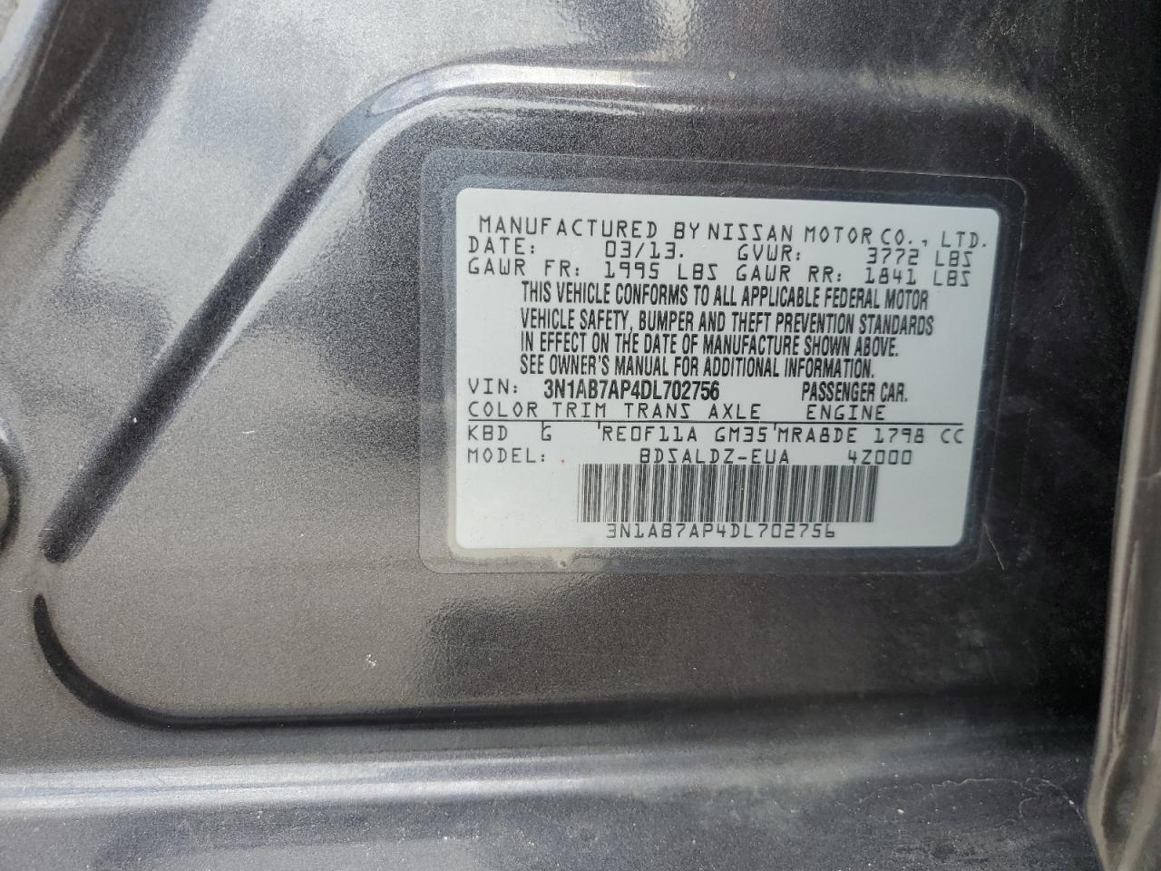 2013 NISSAN SENTRA