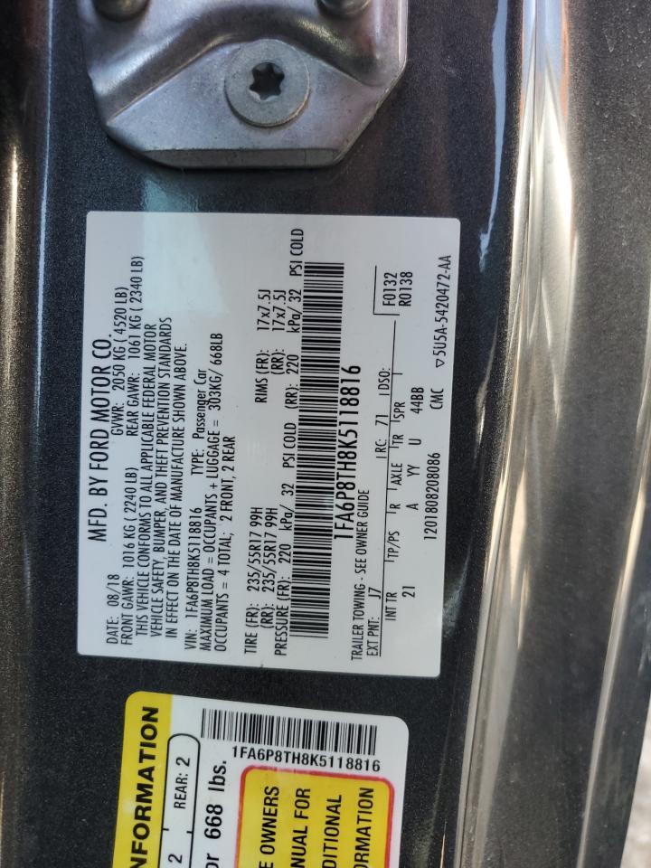 2019 FORD MUSTANG
