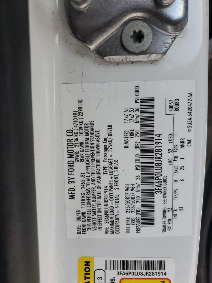 2018 FORD FUSION
