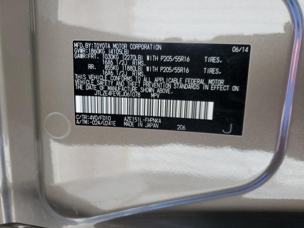 2014 TOYOTA SCION
