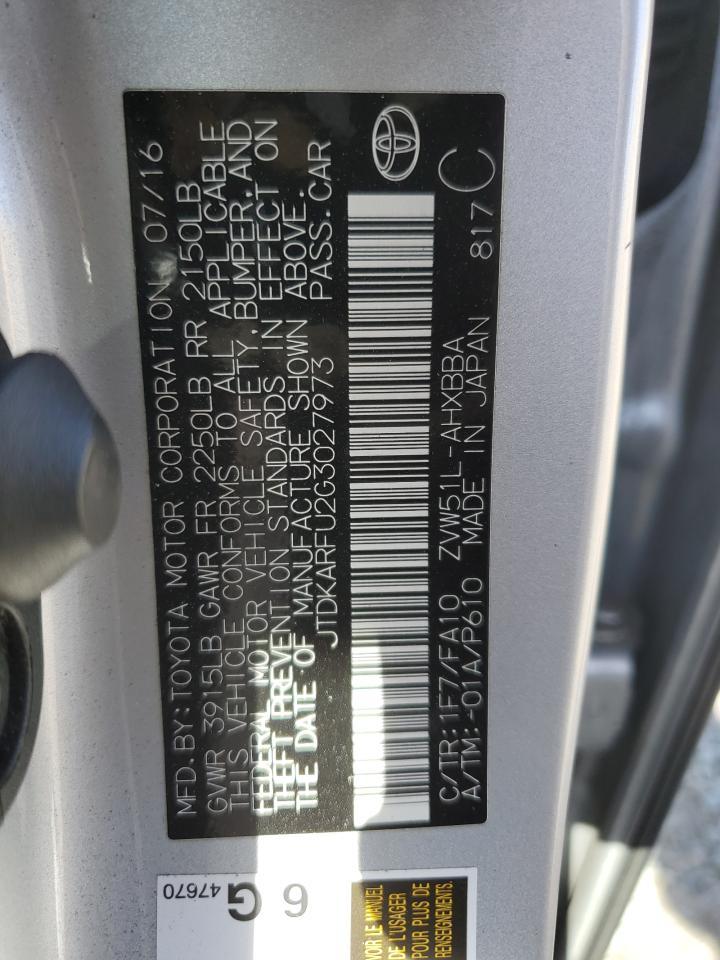 2016 TOYOTA PRIUS