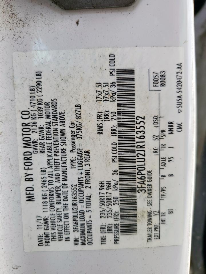 2018 FORD FUSION