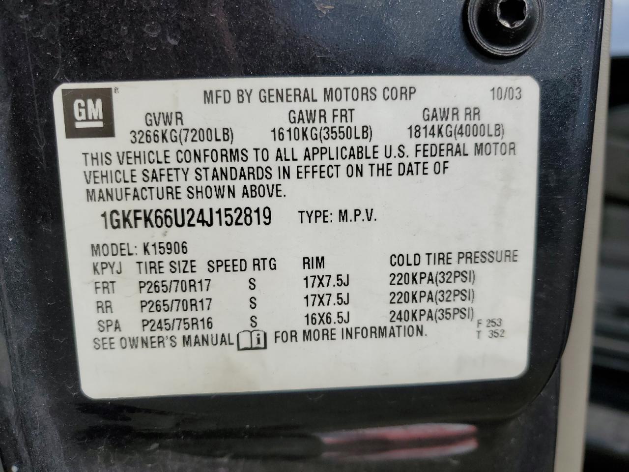 2004 GMC Yukon