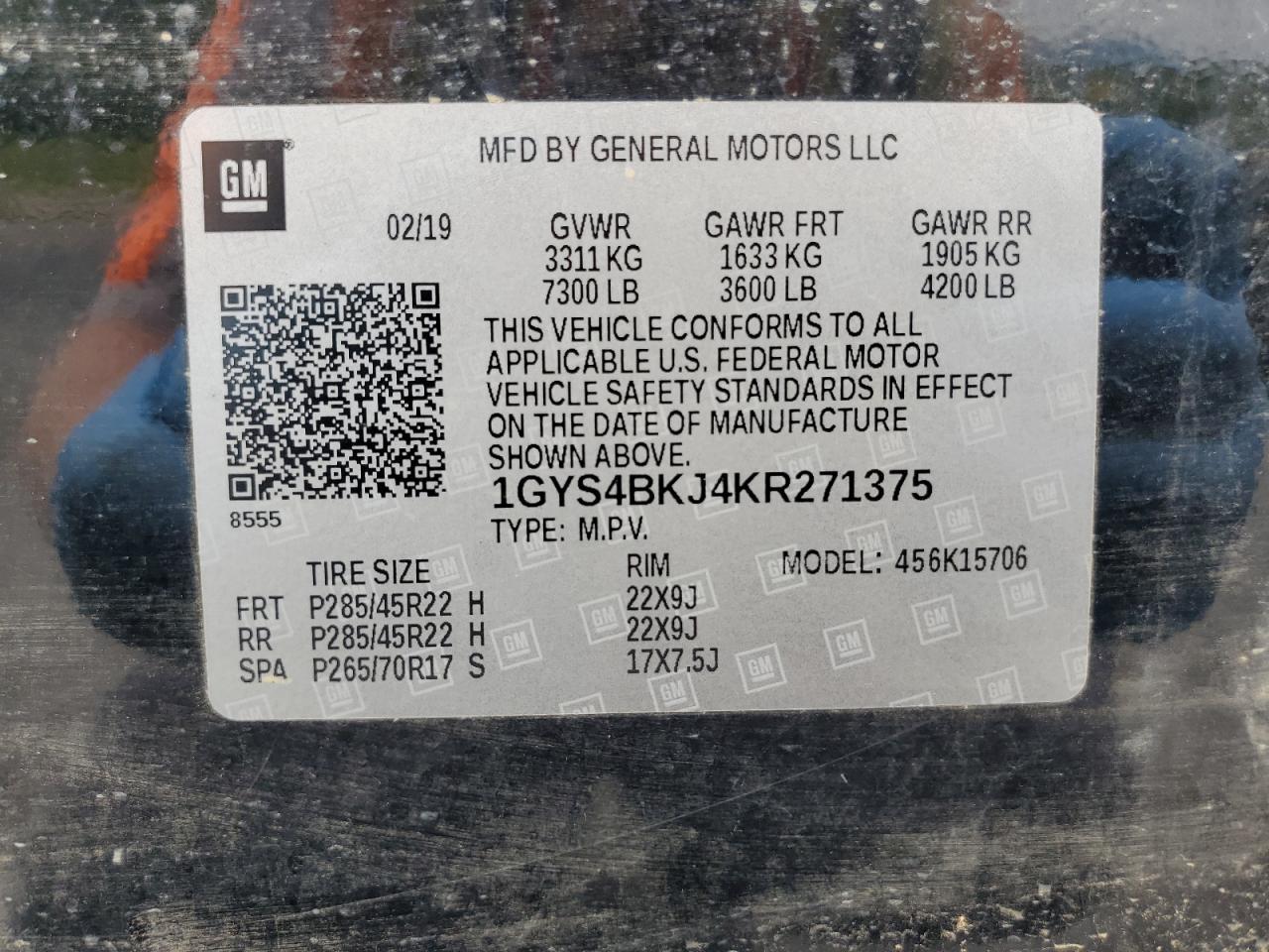 2019 CADILLAC ESCALADE