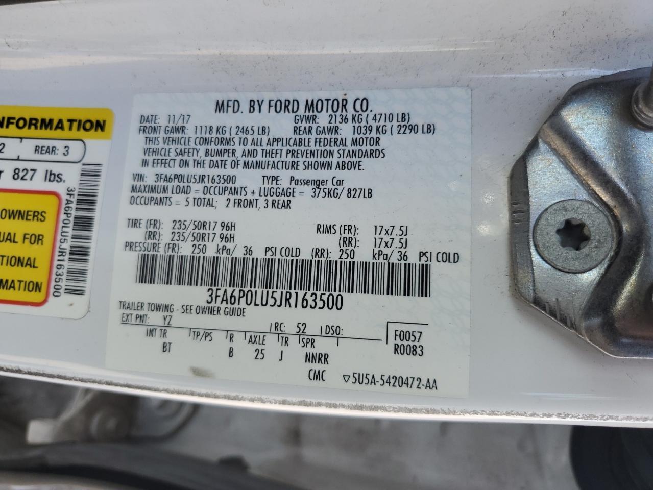 2018 FORD FUSION