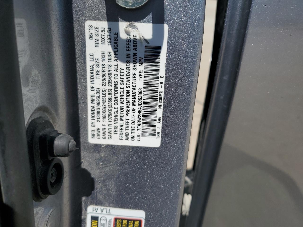 2018 HONDA CR-V