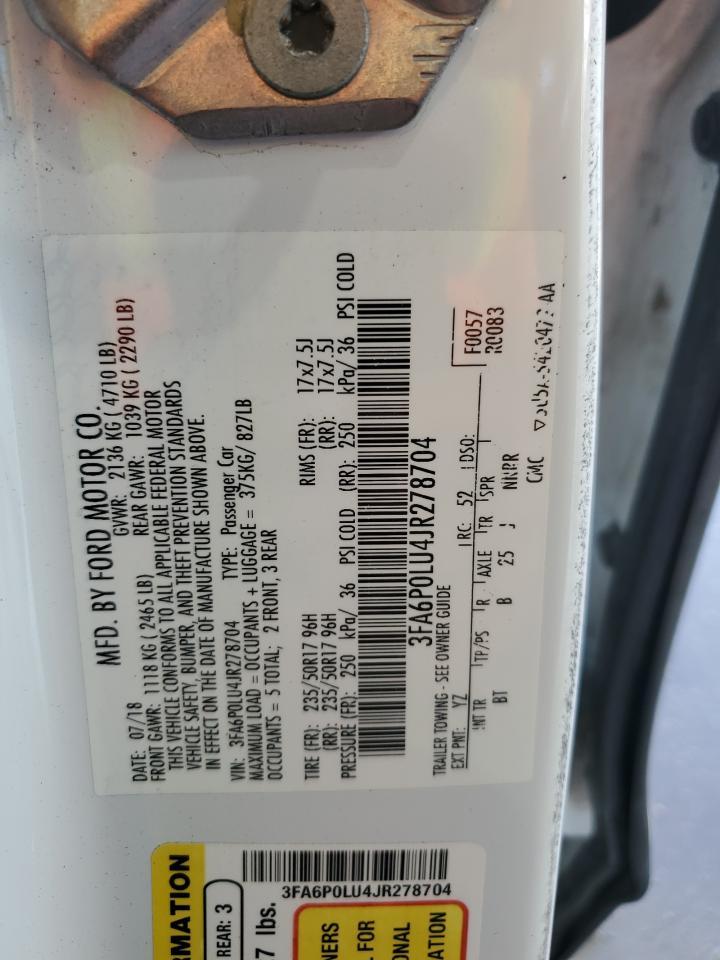 2018 FORD FUSION