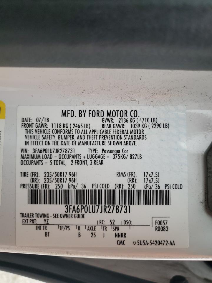2018 FORD FUSION