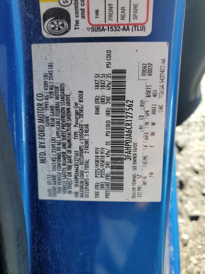 2012 FORD FUSION