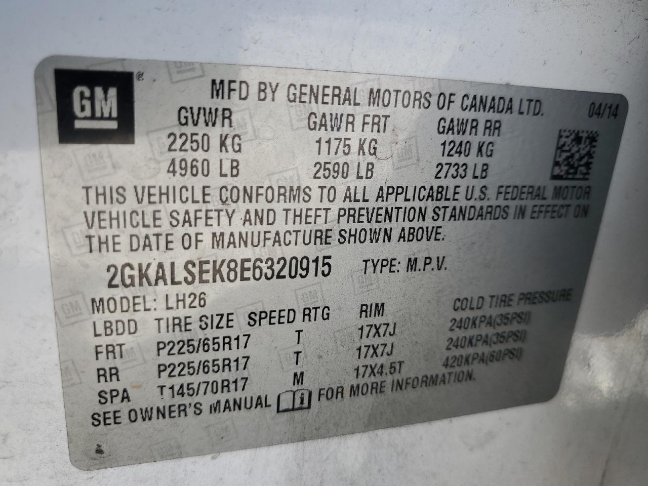 2014 GMC Terrain