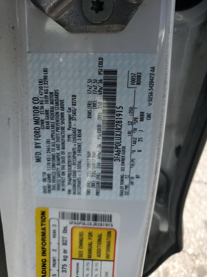 2018 FORD FUSION