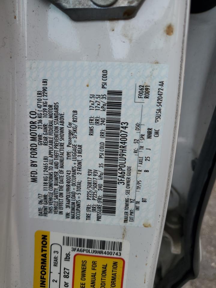 2017 FORD FUSION