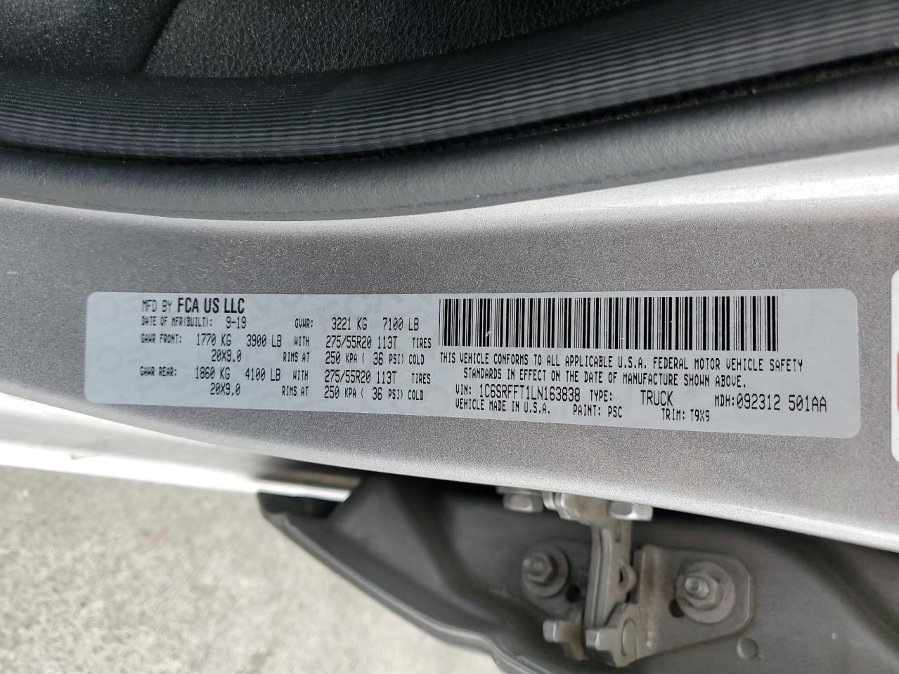 2020 RAM 1500