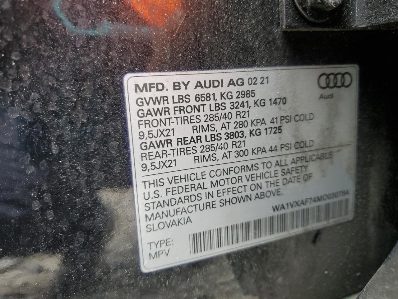 2021 AUDI Q7