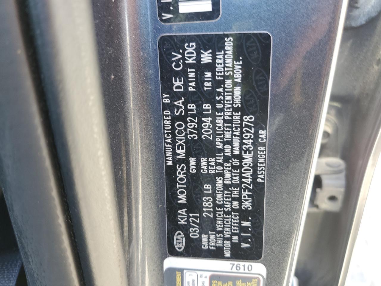 2021 KIA FORTE