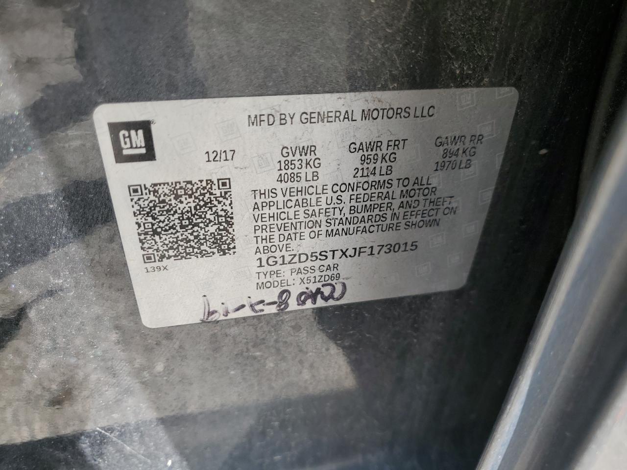 2018 CHEVROLET MALIBU