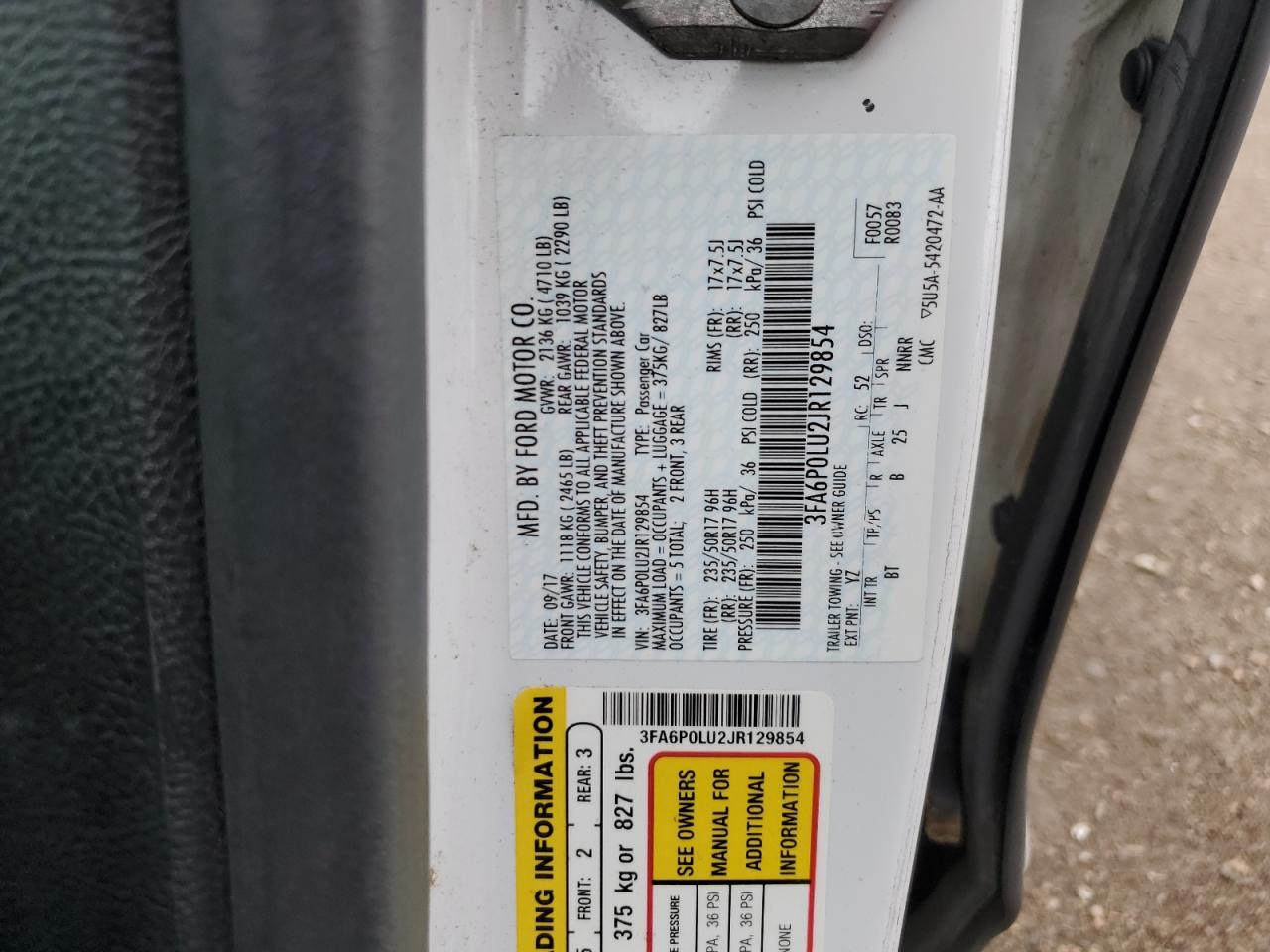 2018 FORD FUSION