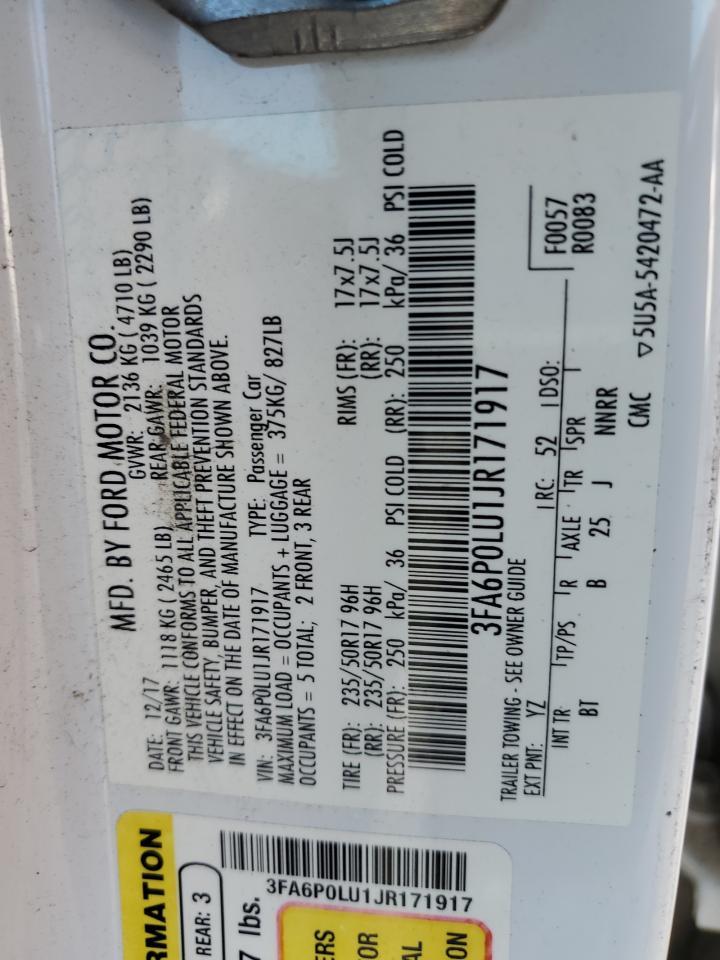 2018 FORD FUSION