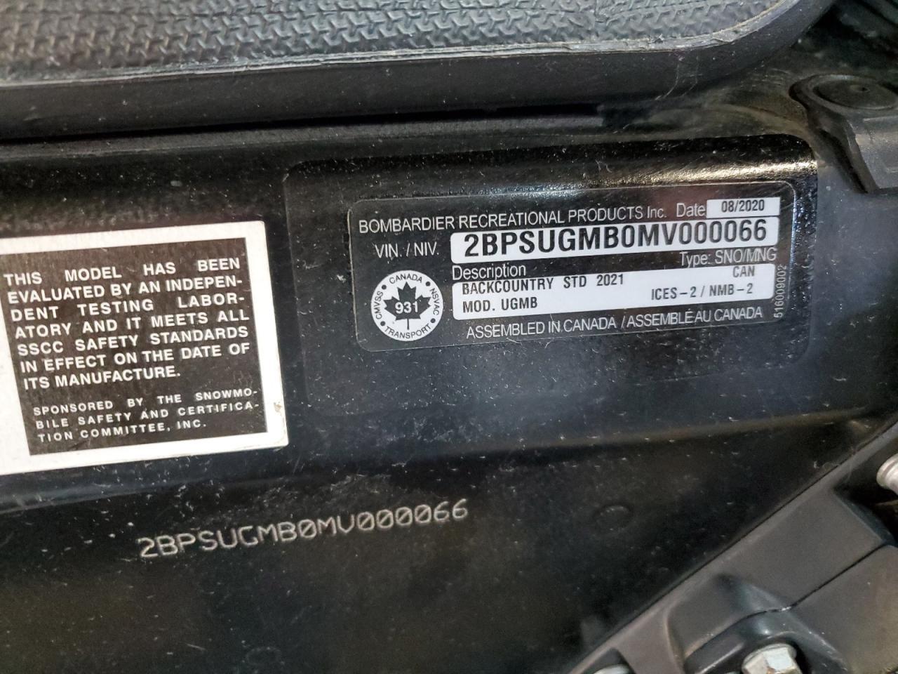 2021 SKI-DOO Backcountr