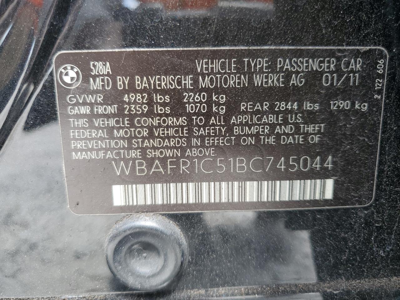 2011 BMW 5 series